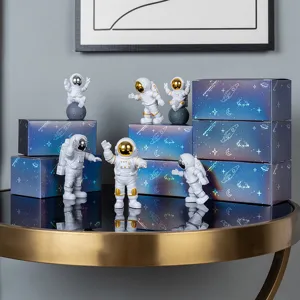 Süße Astronauten Tischdekoration Set kreative Harz Raumfahrer Figuren Heimdeko Geschenk.