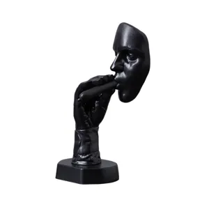 Abstrakte Raucher Kunst Skulptur Harz Figur kreative Heimdekor fur Flur und Weinschrank.