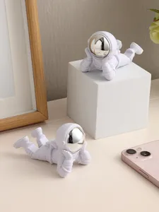 Support de téléphone astronaute créatif et jolie décoration de chambre, figurine en résine.