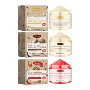 WOODSLEEP Σετ Scrub Χειλιών, Ενυδατικό Peeling για Ξηρά Χείλη, Τρία Υπέροχα Αρώματα