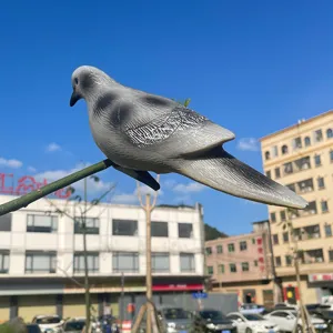 Realistic Simulation Plastic Dove Bird Figurine Outdoor Garden Yard Decor Sculpture Wildlife Animal Landscape Ornament