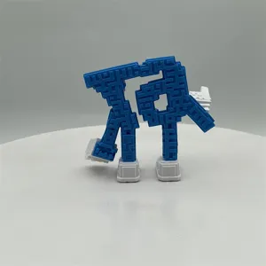 Pixel stijl nummer 67 blok ornament creatieve desktop speelgoed figuur decoratie
