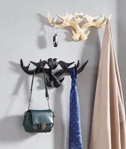 Creatieve gewei wandhaken kapstok sleutelhouder decoratieve wandhaken voor thuis decor