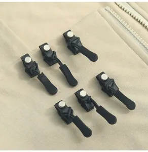 Detachable metal zipper repair kit replacement universal zipper pull for jackets and backpacks