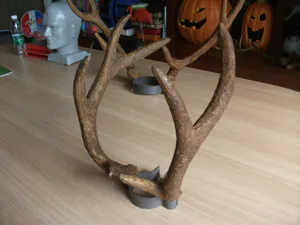 Kunstmatige herten gewei decoratie plastic hars Kerstmis wanddecoratie display rekwisiet
