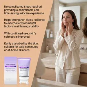 Vista dettagliata della crema viso Gua Sha al retinolo di collagene in bagno pulito.