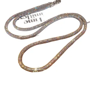 Cordino per telefono in strass scintillanti di lusso e portachiavi alla moda per ciondolo borsa