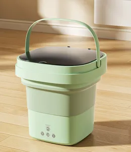 Foldable mini washing machine portable electric laundry tub for baby clothes and underwear