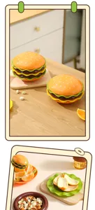 Kreatives Hamburger geformtes Geschirr Set niedliche Knochenspuckschale Essgeschirr