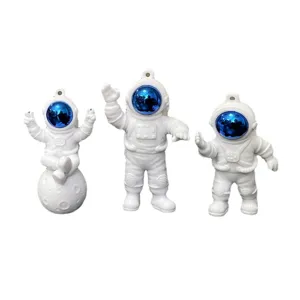 Cute astronaut keychain set creative PVC spaceman bag pendant lovely student gift backpack decor