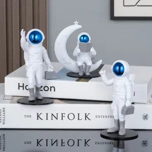 Ensemble de figurines d'astronaute créatives pour décoration de bureau, superbes statues.