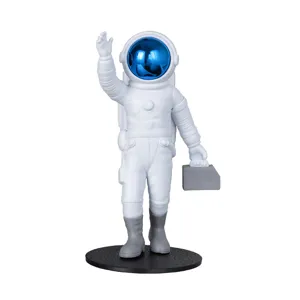 Figure d'astronaute blanc décoration de bureau statue de spationaute jouet cadeau chambre