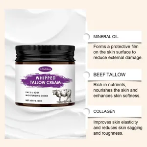 WOODSLEEP Whipped Tallow Face Body Moisturizer Cream 60g Detail Ingredient Display