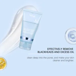 Vista detallada de la mascarilla de noche con colágeno HOYGI para hidratación profunda y piel.