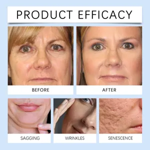 Mascarilla peel-off de colágeno detalles de eficacia que muestran reafirmación facial.