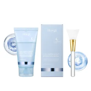 Masque de nuit en collagène HOYGI pour une hydratation profonde, exfoliation douce et fermeté.