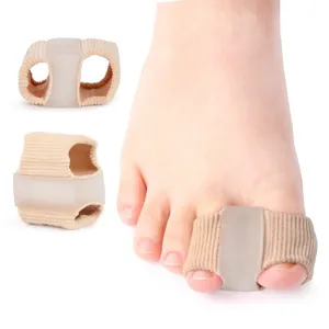Correttore per alluce valgo separatore di dita in silicone per cura piedi, comodo e pratico.