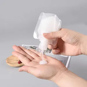 Travel Toiletry Sub Packaging Bag Portable Squeeze Pouch Transparent Plastic Liquid Lotion Shampoo Container For Outdoor Travel