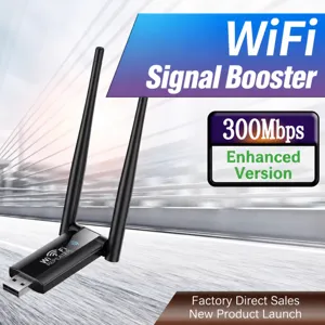 USB WiFi Range Extender Dual Antenna Wireless Signal Repeater 300Mbps Network Booster