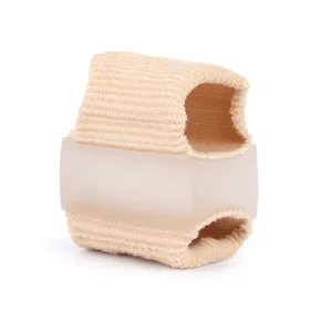 Correttore di alluce valgo in silicone e separatore per dita sovrapposte uso giornaliero.