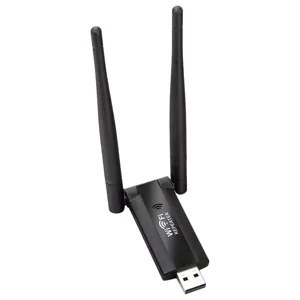 USB WiFi Repeater Wireless Signal Booster Network Extender Dual Antenna Black Device