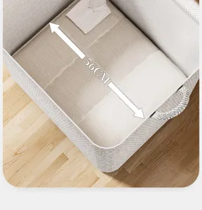 Grote stoffen kledingopbergdoos met handvatten, ideaal voor thuisorganisatie en verhuizing.