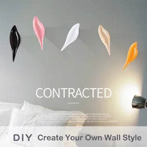 Modern bird decorative wall hooks for keys and coats, artistic minimalist style design