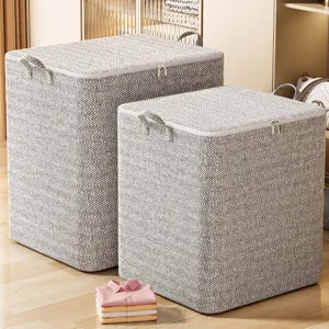 Huishouden Grote Capaciteit Opvouwbare Kleding Opbergdoos Stofdichte Dekbed Organizer Tas Met Ritsen En Handvatten