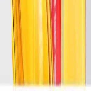 Vista de detalle macro del flujo de textura de lubricante liquido amarillo y rojo.