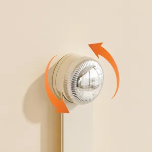 Strong suction cup rotating pot lid rack wall mounted kitchen organizer main view