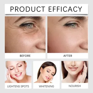 Skincare essence results showing whitening and wrinkle reduction efficacy for a youthful look