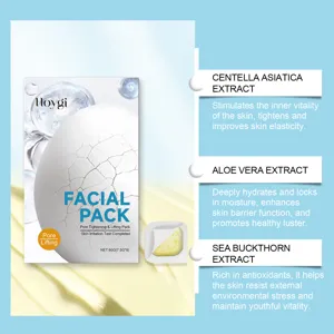 Mascarilla facial reductora de poros Hoygi 60g, mascarilla hidratante con extractos botánicos.