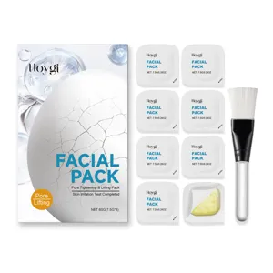 Hoygi mascarilla facial reductora de poros cuidado de la piel set con cepillo 60g neto