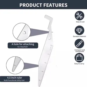 Ouvre-porte durgence portable en acier inoxydable outil de fente de porte multifonction