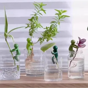 Cute Climbing Man Plant Support Hydroponic Stem Holder Anti-Lodging Plant Support Frame Desktop Decoration