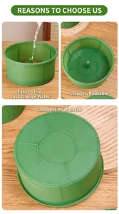 Scatola di germogliazione idroponica vassoio per germogli in plastica per uso domestico