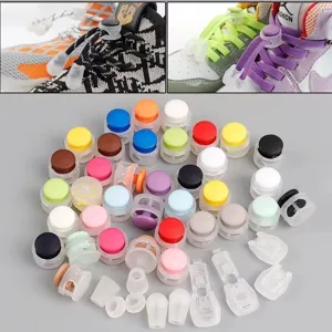 Clips de lacets élastiques capsule verrouillage pour enfants adultes baskets access