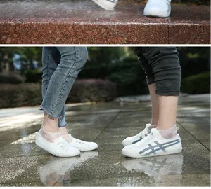 Wasserdichte Silikon-Schuhüberzüge für Regentage, rutschfeste Outdoor-Stiefelüberzüge.