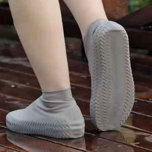 Wasserdichte Silikon Schuhüberzüge Wiederverwendbare Regen Stiefelüberzüge Rutschfeste Elastische Überschuhe Für Outdoor Regentage