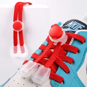 Lacets Sans Nœud Lacets Élastiques Verrouillage Boucle Ressort Paresseux Chaussures Baskets Rapides Accessoires Pour Enfants Adultes