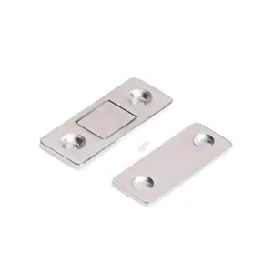 Ultra-thin magnetic door catch cabinet push latch stainless steel hardware accessory