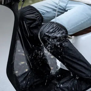Cubrezapatos de moto impermeables para lluvia, fundas antideslizantes altas para adultos.