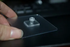 Gancho adhesivo transparente sin taladro respaldo adhesivo repuesto para estante soporte