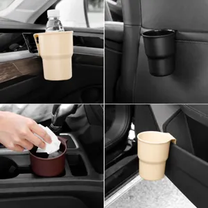 Car cup holder multi-functional auto drink organizer for air vent car door seat back.