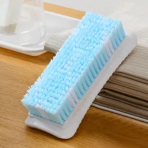 Hard bristle laundry brush for effective cleaning, durable household tool for clothes and shoes.