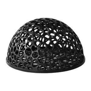 Black hollow fish tank hideout dome aquarium decoration cave for breeding shrimps tank