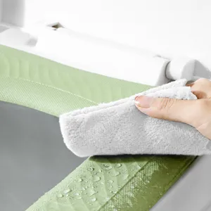 Waterproof adhesive toilet seat cushion for all seasons, easy to clean durable green mat.