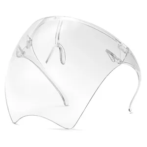 Transparent full face protective shield anti droplet splash anti fog clear eye mask frame