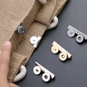 Niet-naaien magnetische drukknoop voor tassen, sterke magneetsluiting gesp voor handtassen leder.
