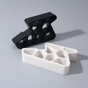 Limitador de ventana ajustable tope de puerta, soporte de seguridad para balcón blanco y negro.